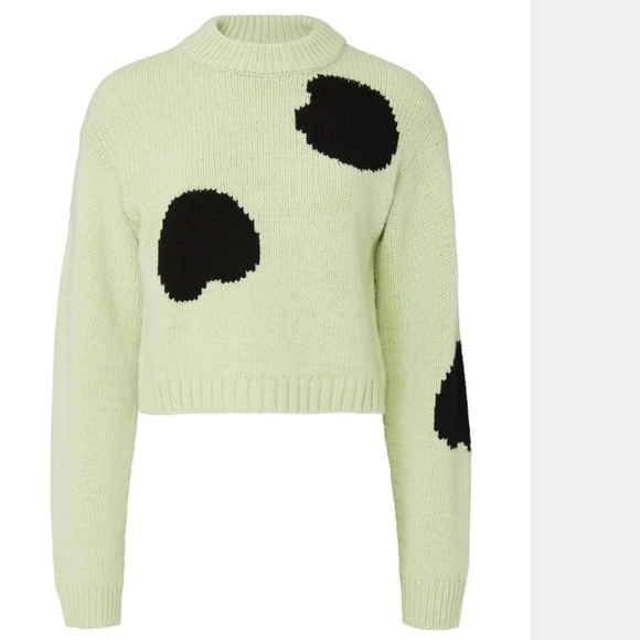 TIBI POLKA DOT INTARSIA SWEATER - Picture 4 of 4